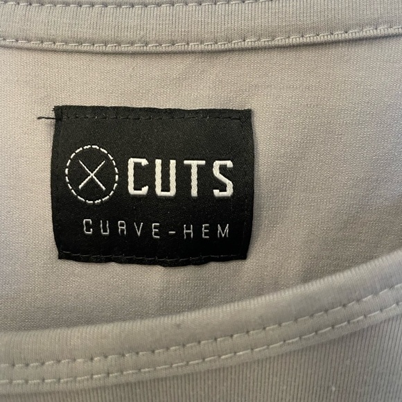 CUTS Clothing Curve-Hem Tee Signature Fit Granite Grey - Picture 4 of 8